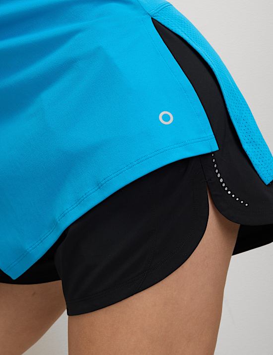 Scoop Neck Mesh Back T-Shirt