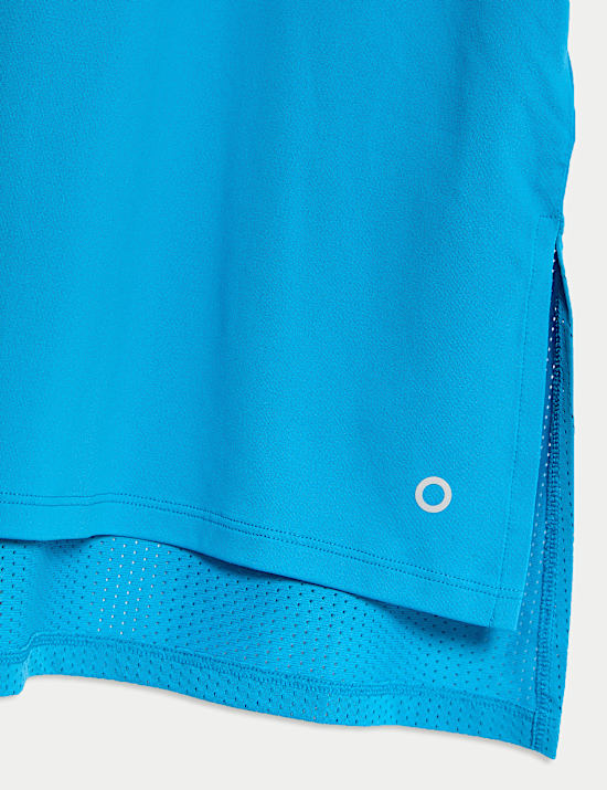 Scoop Neck Mesh Back T-Shirt