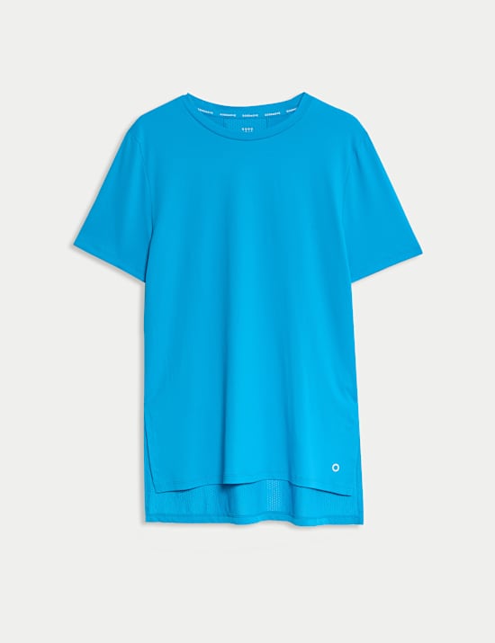 Scoop Neck Mesh Back T-Shirt