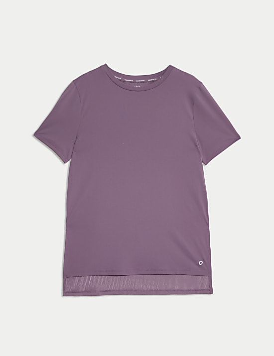 T-shirt &agrave; encolure ronde et dos en mesh