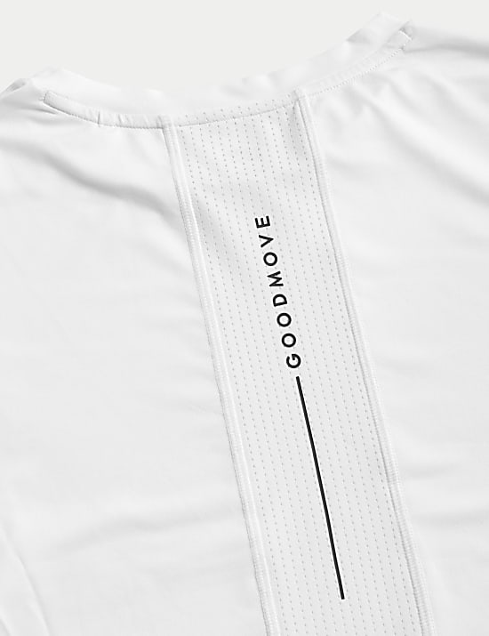 Scoop Neck Mesh Back T-Shirt