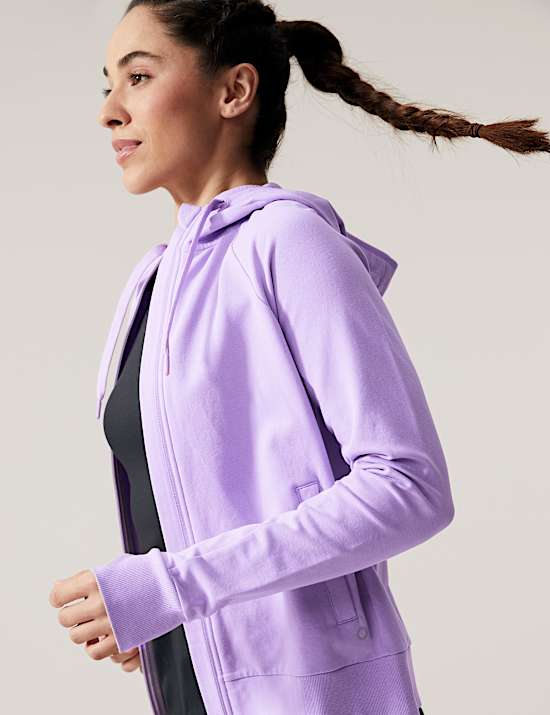 Cotton Rich Zip Up Hoodie