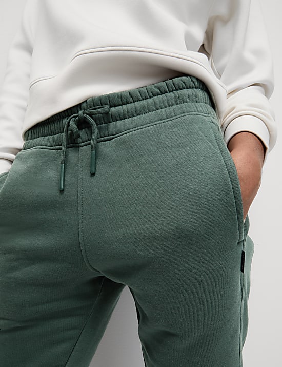 Cotton Rich RelaxedHigh Waisted Joggers