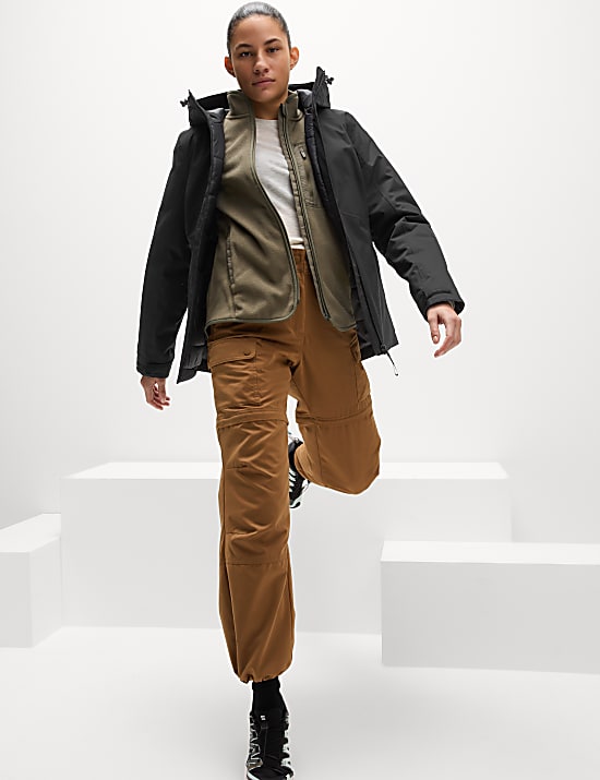 Gewatteerd, waterdicht jasje met capuchon