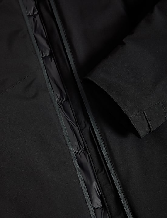 Gewatteerd, waterdicht jasje met capuchon