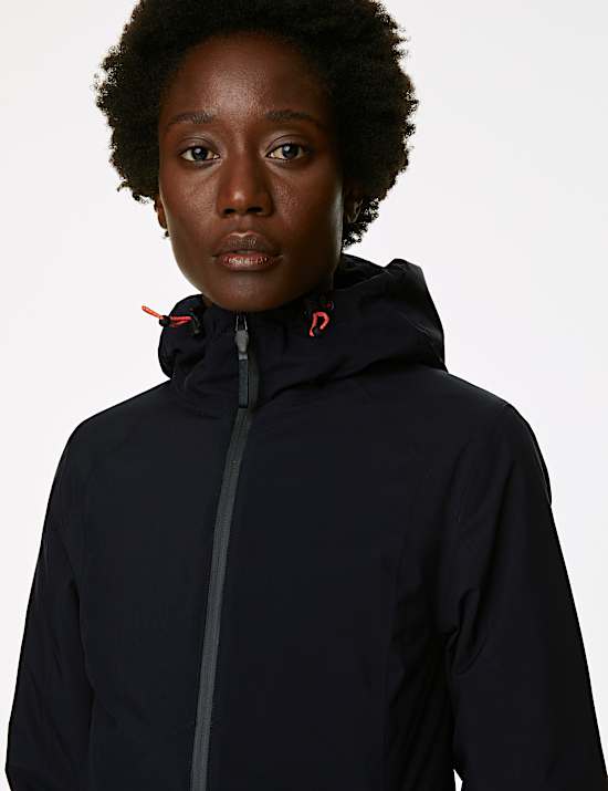 Gewatteerd, waterdicht jasje met capuchon