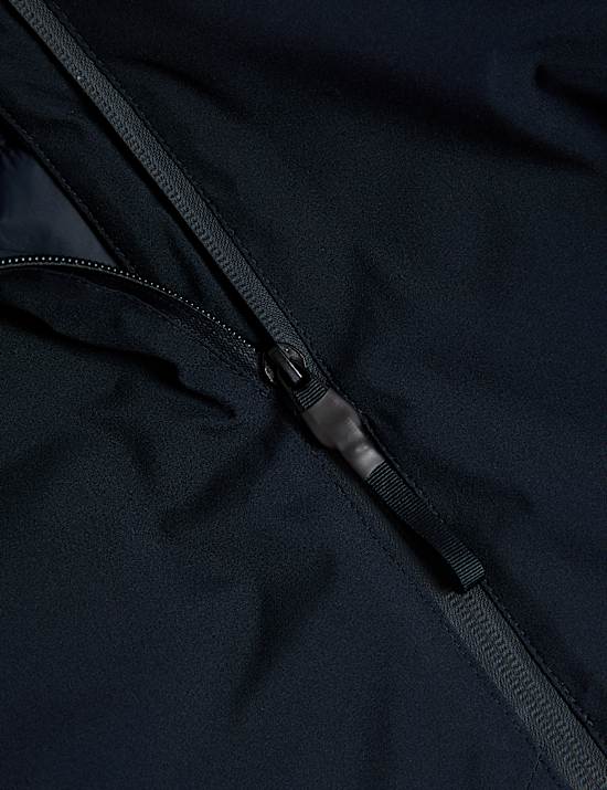 Gewatteerd, waterdicht jasje met capuchon