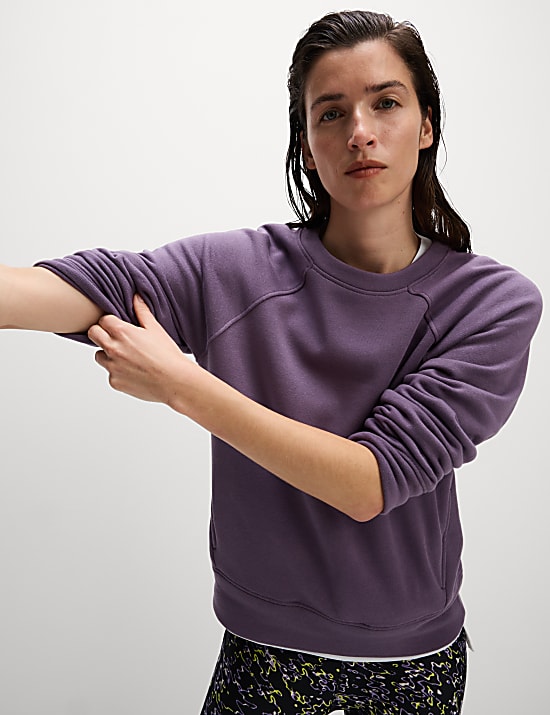 Cotton Rich Crew Neck Sweat-shirt