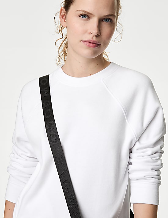 Cotton Rich Crew Neck Sweat-shirt