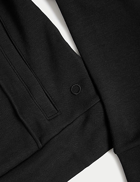 Funnel Neck Zip Up Yoga Sweatshirt