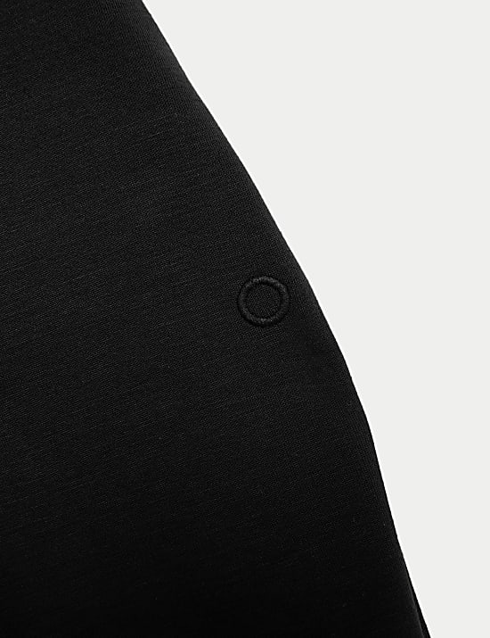 Yogajoggingbroek met boordjes, hoge taille en slanke pasvorm