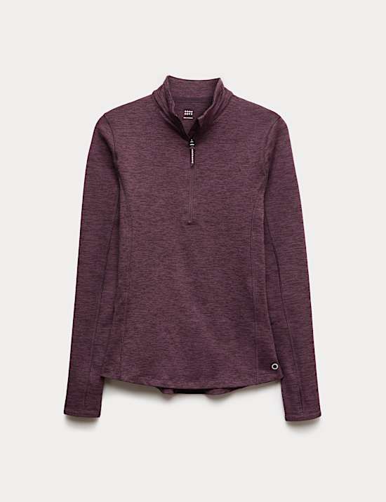 Funnel Neck Half Zip Running Top