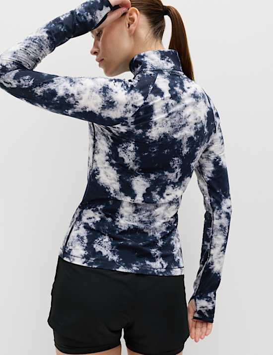 Ultraheat&trade; Printed Half Zip Running Top