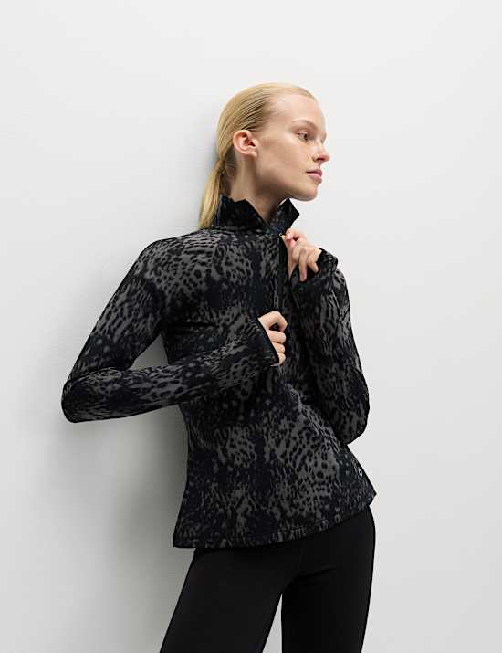 Ultraheat™ Printed Half Zip Running Top