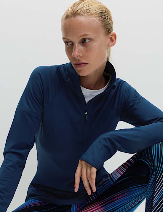 חולצת ריצה Ultraheat עם צווארון נשפך