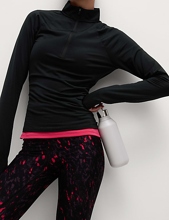 Atasan Olahraga Lari Ultraheat Berleher Tinggi