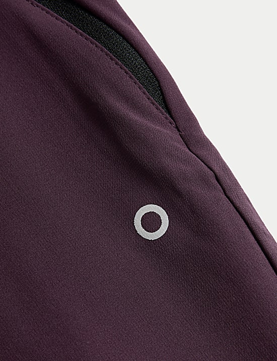 Taps toelopende joggingbroek met hoge taille en panden