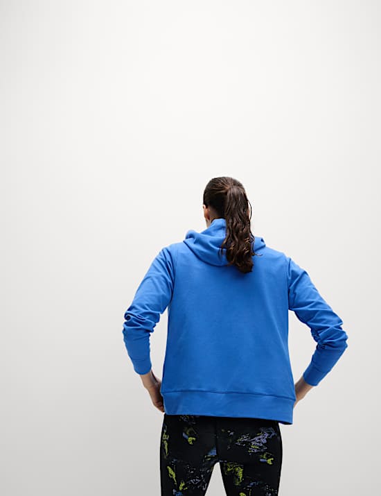 Cotton Rich Relaxed Zip Up Hoodie