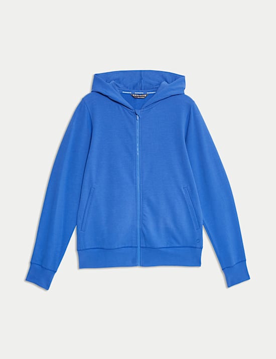 Cotton Rich Relaxed Zip Up Hoodie