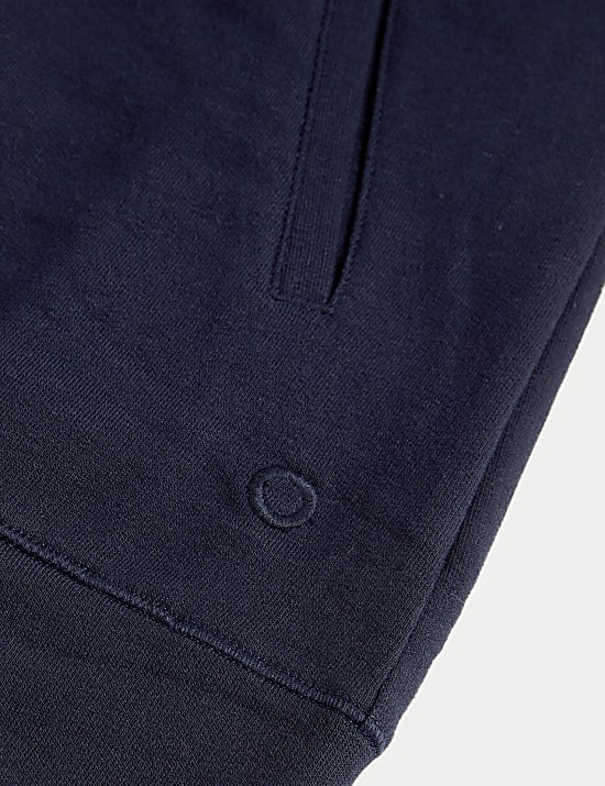 Sudadera con capucha y cremallera informal de algodón