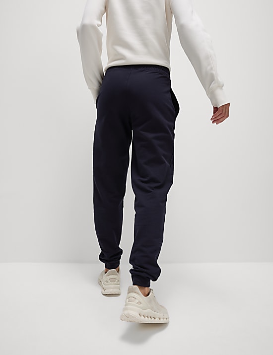 Cotton Rich Cuffed High Waisted Joggers