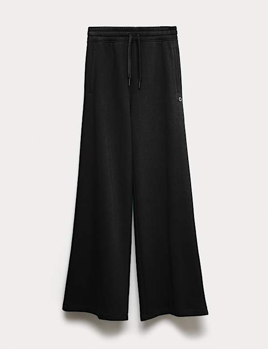 Cotton Rich High Waisted Wide Leg Joggers