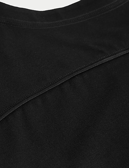 Katoenrijk T-shirt met scoophals