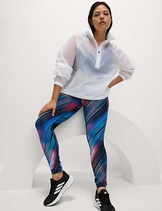 Go Train-fitnesslegging met hoge taille en print