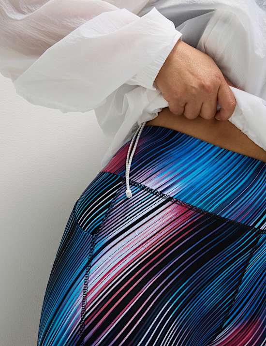 Go Train-fitnesslegging met hoge taille en print