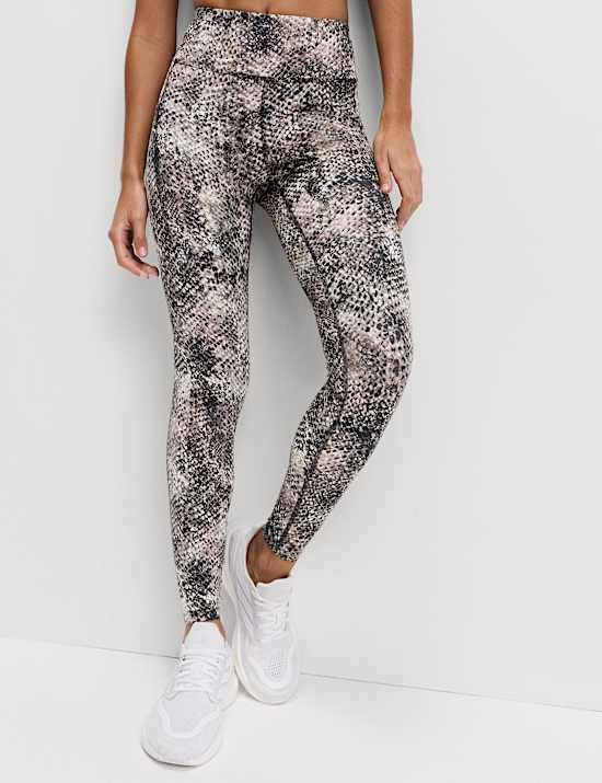 Go Train-fitnesslegging met hoge taille en print