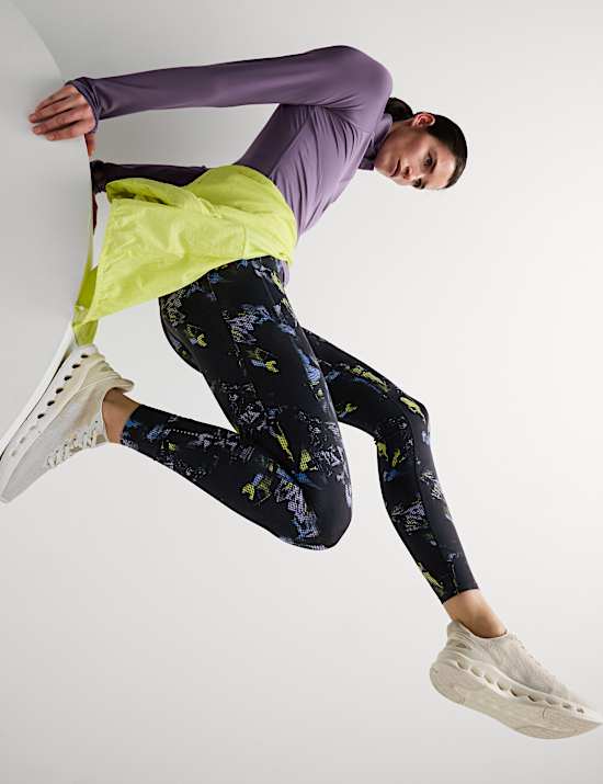 Go Train Printed High Waisted Gym Leggings