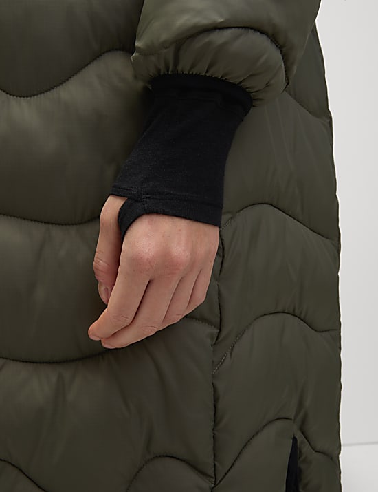 Wandeltop met ronde hals en merinowol