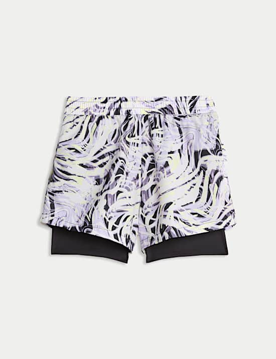 Gelaagde korte broek met print en Stormwear™