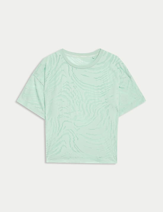 Cotton Rich Textured T-Shirt