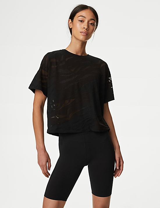 Cotton Rich Lightweight Scoop Neck Relaxed T-Shirt