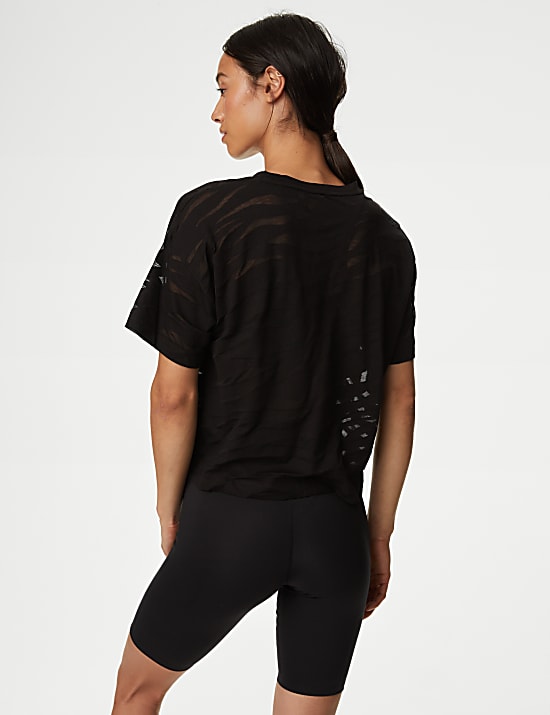 Cotton Rich Lightweight Scoop Neck Relaxed T-Shirt