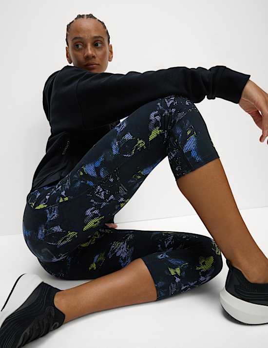 Go Train High Waisted Cropped Gym Leggings