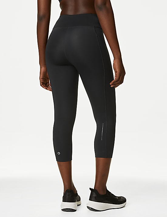 Go Train High Waisted Cropped Gym Leggings