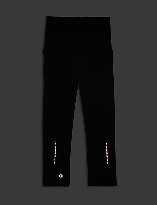 Go Train High Waisted Cropped Gym Leggings