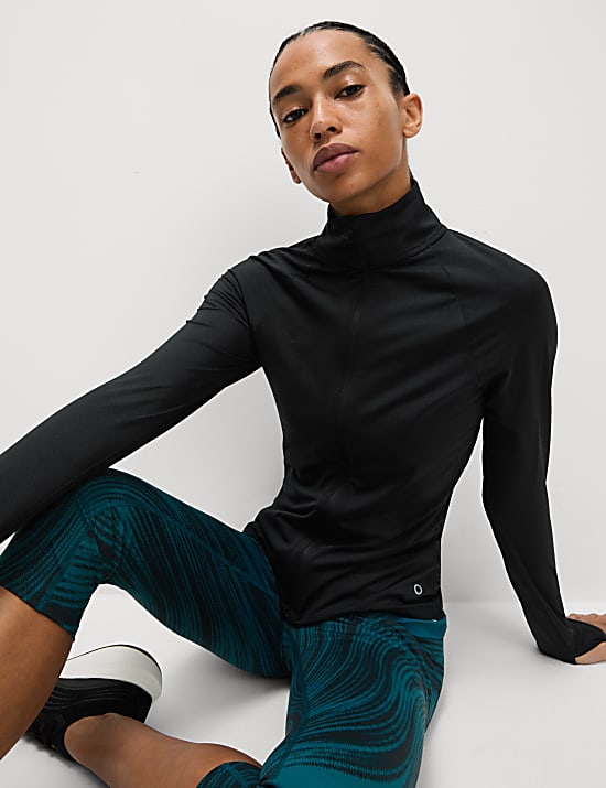 Nauwsluitende Ultraheat&trade;-hardlooptop met rits