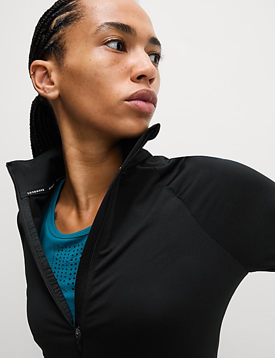 Nauwsluitende Ultraheat&trade;-hardlooptop met rits