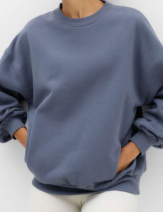 Cotton Rich Oversized Sweatshirt