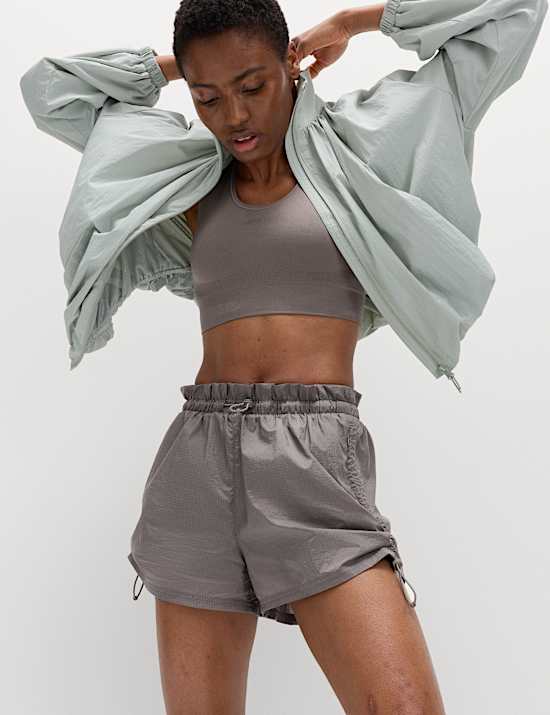 Layered High Waisted Running Shorts
