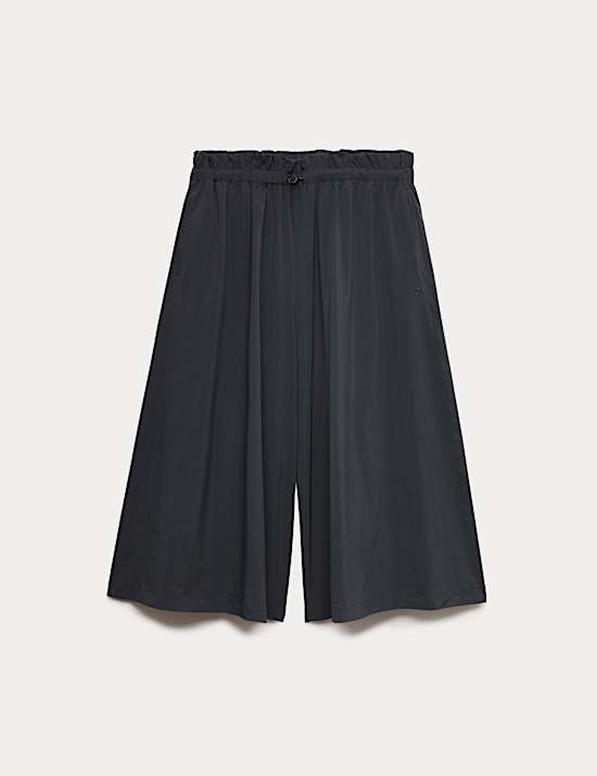Woven Lightweight High Waisted Wide Leg Culottes