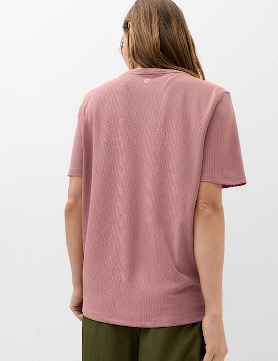 Round Neck Mesh Relaxed T-shirt