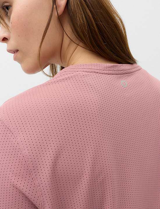 Round Neck Mesh Relaxed T-shirt