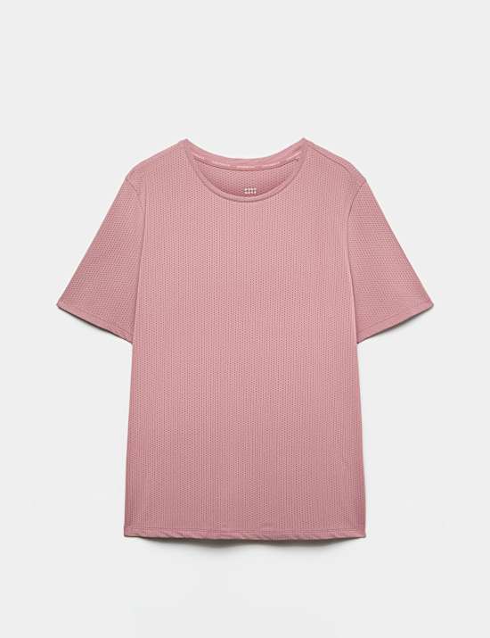 Round Neck Mesh Relaxed T-shirt