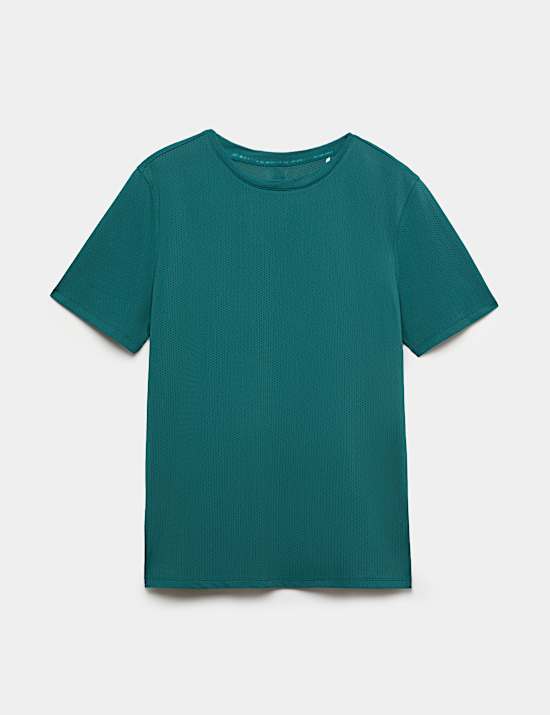 Round Neck Mesh Relaxed T-shirt