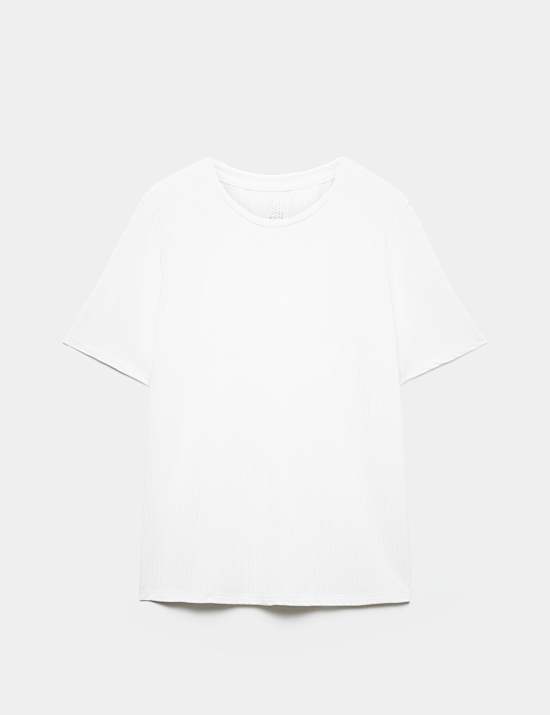 Round Neck Mesh Relaxed T-shirt