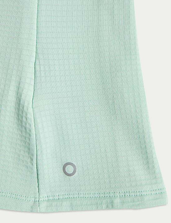 Ultraheat&trade; hardlooptop met opstaande kraag en halflange rits